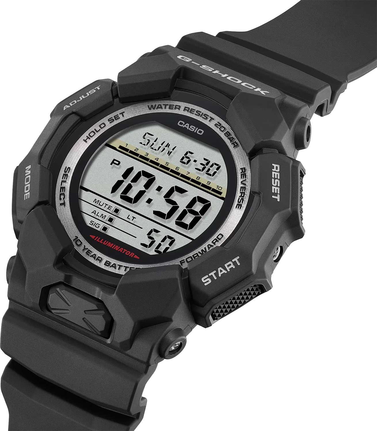 Японские наручные часы Casio G-SHOCK GD-010-1 с хронографом