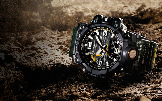Японские наручные часы Casio G-SHOCK GWG-1000-1A3 с хронографом