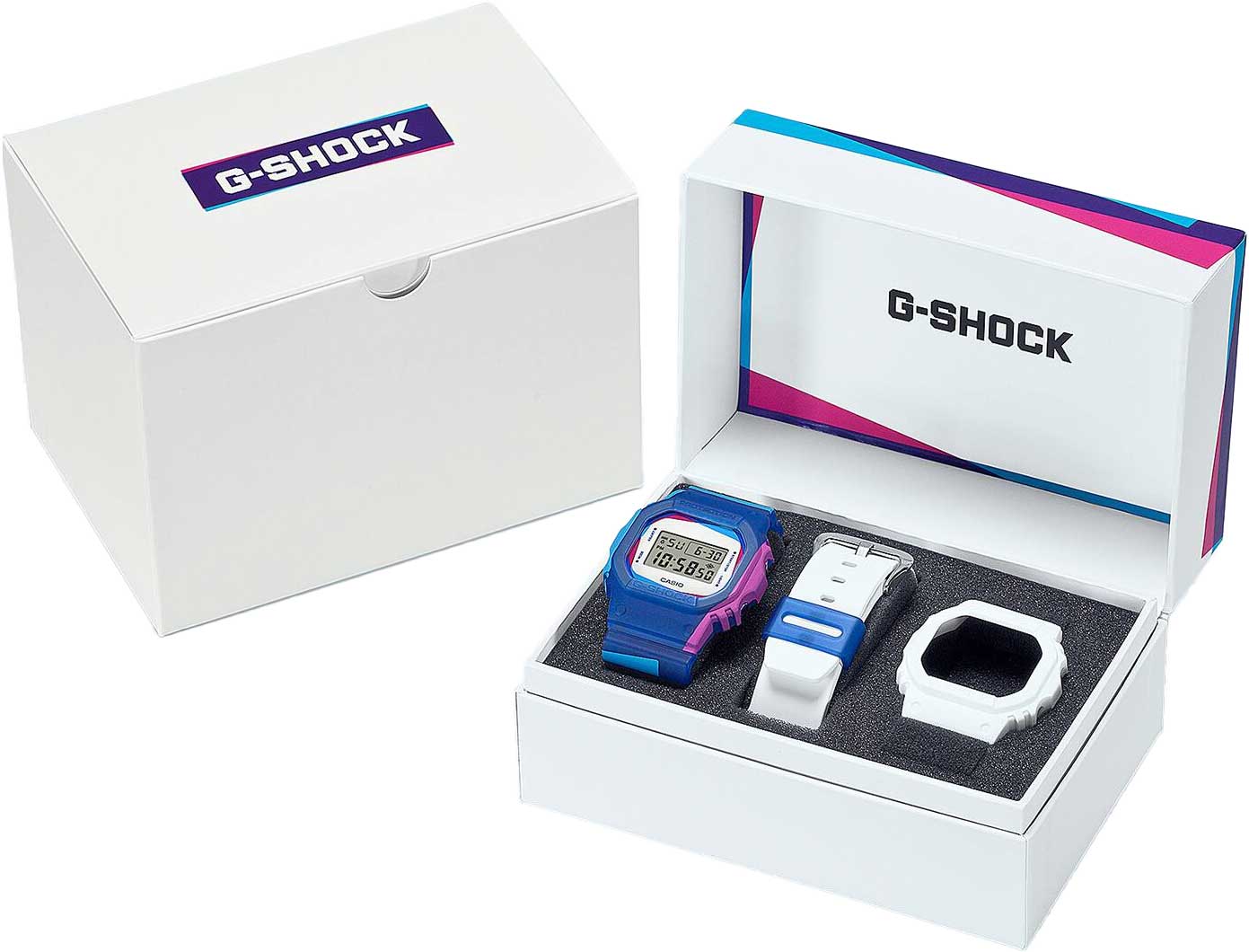 Японские наручные часы Casio G-SHOCK DWE-5600PR-2E с хронографом