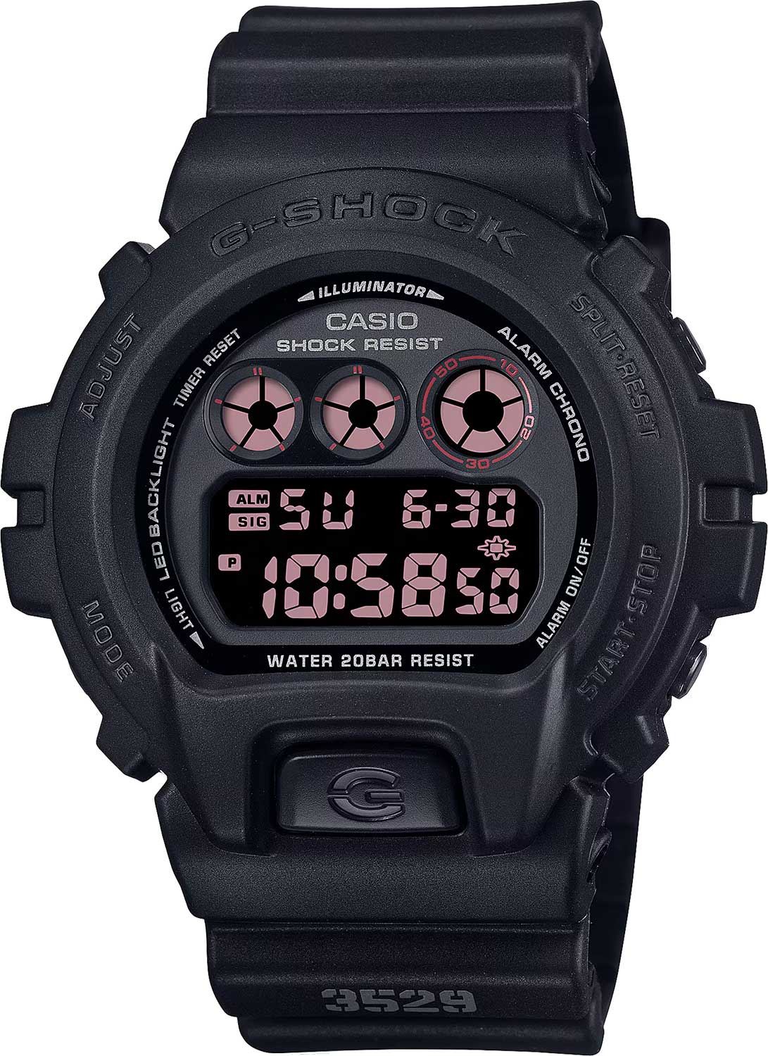 Японские наручные часы Casio G-SHOCK DW-6900UMS-1 с хронографом