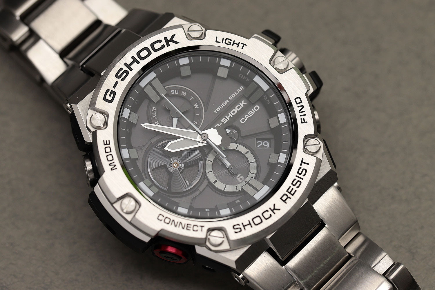 Японские наручные часы Casio G-SHOCK GST-B100D-1A с хронографом