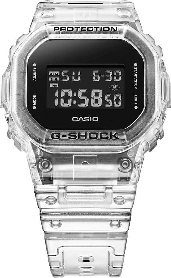 Японские наручные часы Casio G-SHOCK DW-5600SKE-7ER с хронографом