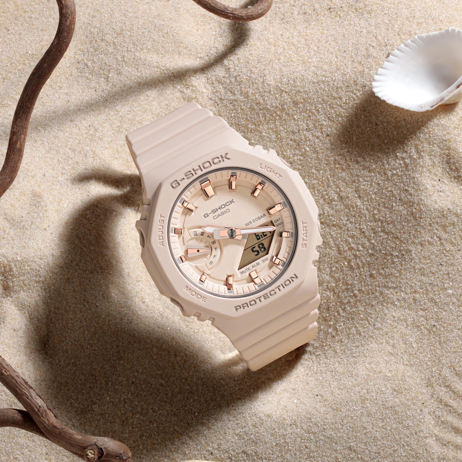 Японские наручные часы Casio G-SHOCK GMA-S2100-4AER с хронографом