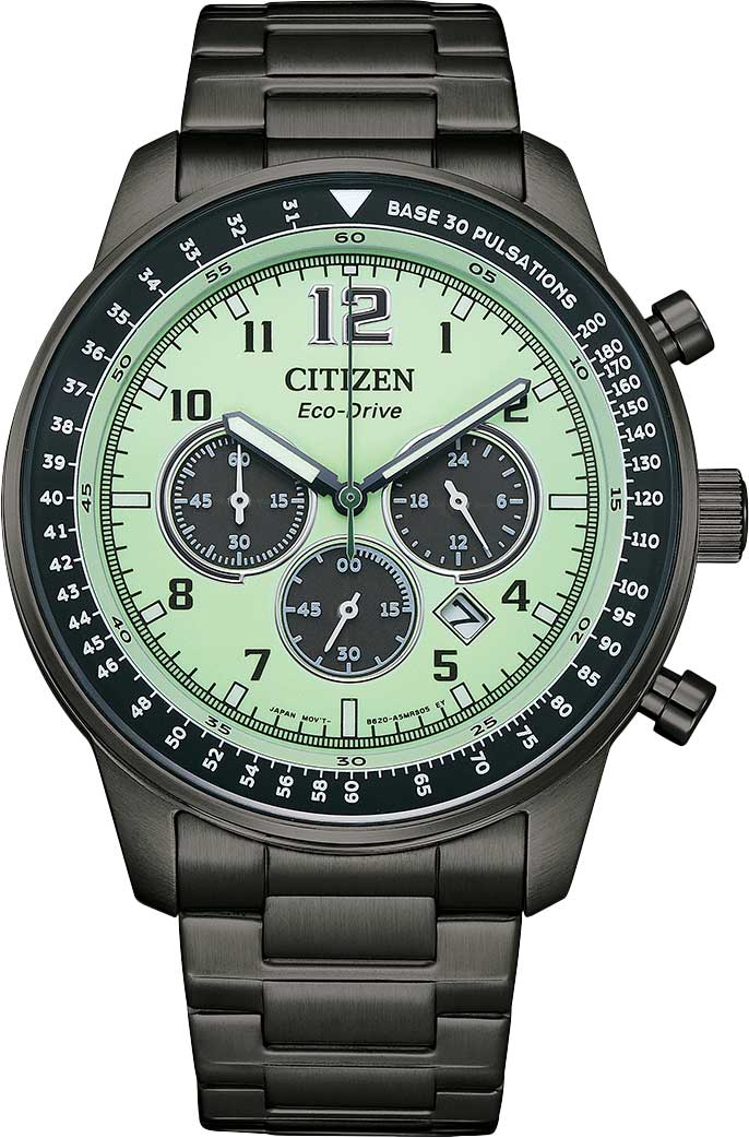 Японские спортивные наручные часы Citizen CA4507-84X с хронографом