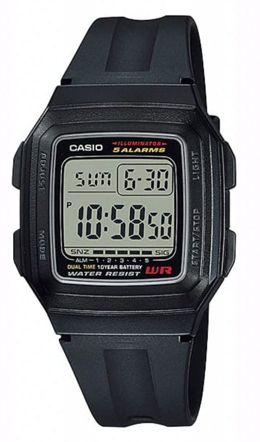 Японские наручные часы CASIO CASIO COLLECTION F-201WA-1A