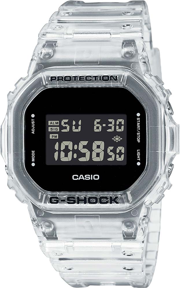 Японские наручные часы Casio G-SHOCK DW-5600SKE-7ER с хронографом