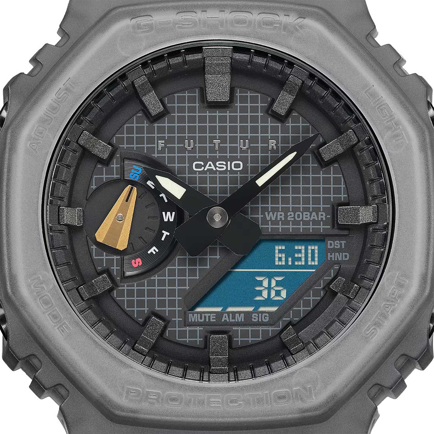 Японские наручные часы Casio G-SHOCK GA-2100FT-8A с хронографом