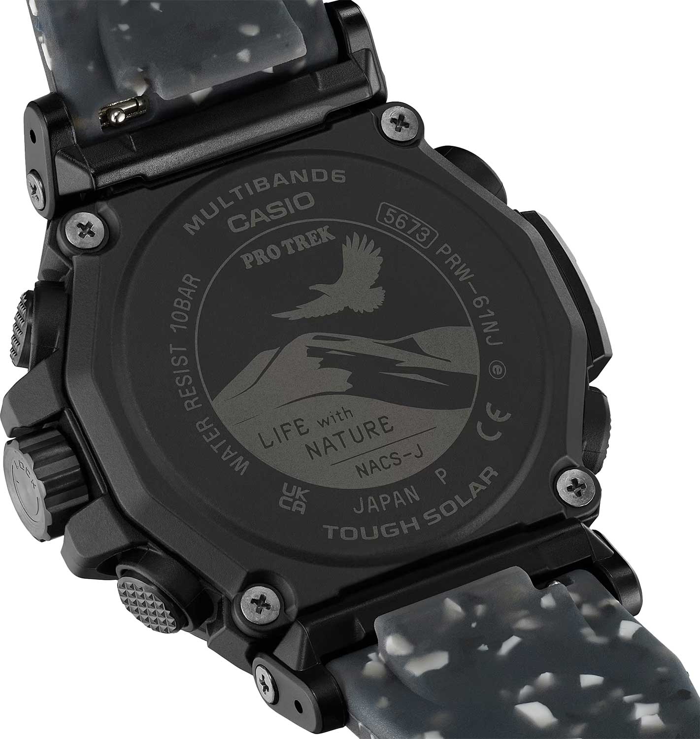 Японские наручные часы Casio Pro Trek PRW-61NJ-1 с хронографом