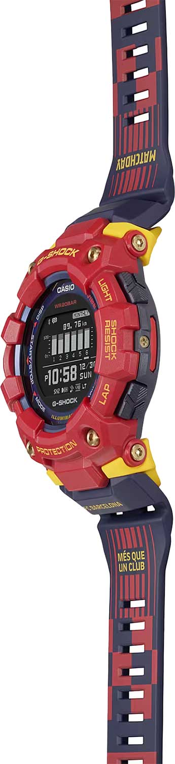 Японские спортивные наручные часы Casio G-SHOCK GBD-100BAR-4E с хронографом