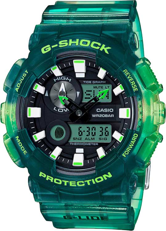 Японские наручные часы Casio G-SHOCK GAX-100MSA-3A с хронографом