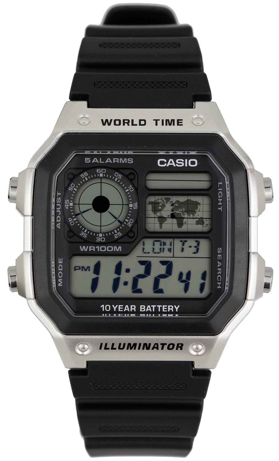Японские наручные часы Casio Illuminator AE-1200WH-1CVEF