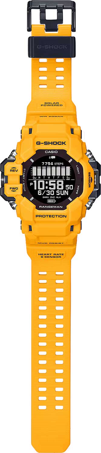 Японские умные часы Casio G-SHOCK GPR-H1000-9E с хронографом