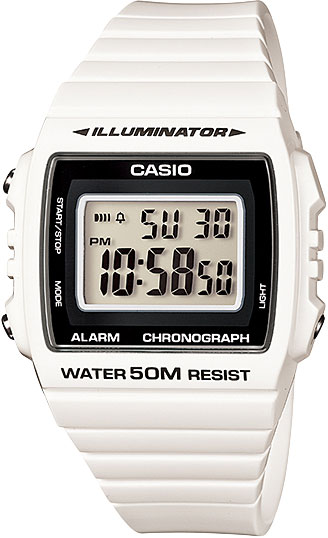 Японские наручные часы Casio Collection W-215H-7A с хронографом