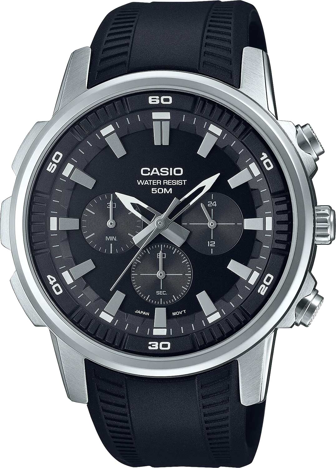 Японские наручные часы Casio Collection MTP-E505-1A с хронографом