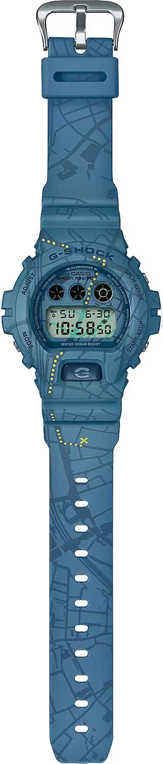 Японские наручные часы Casio G-SHOCK DW-6900SBY-2E с хронографом