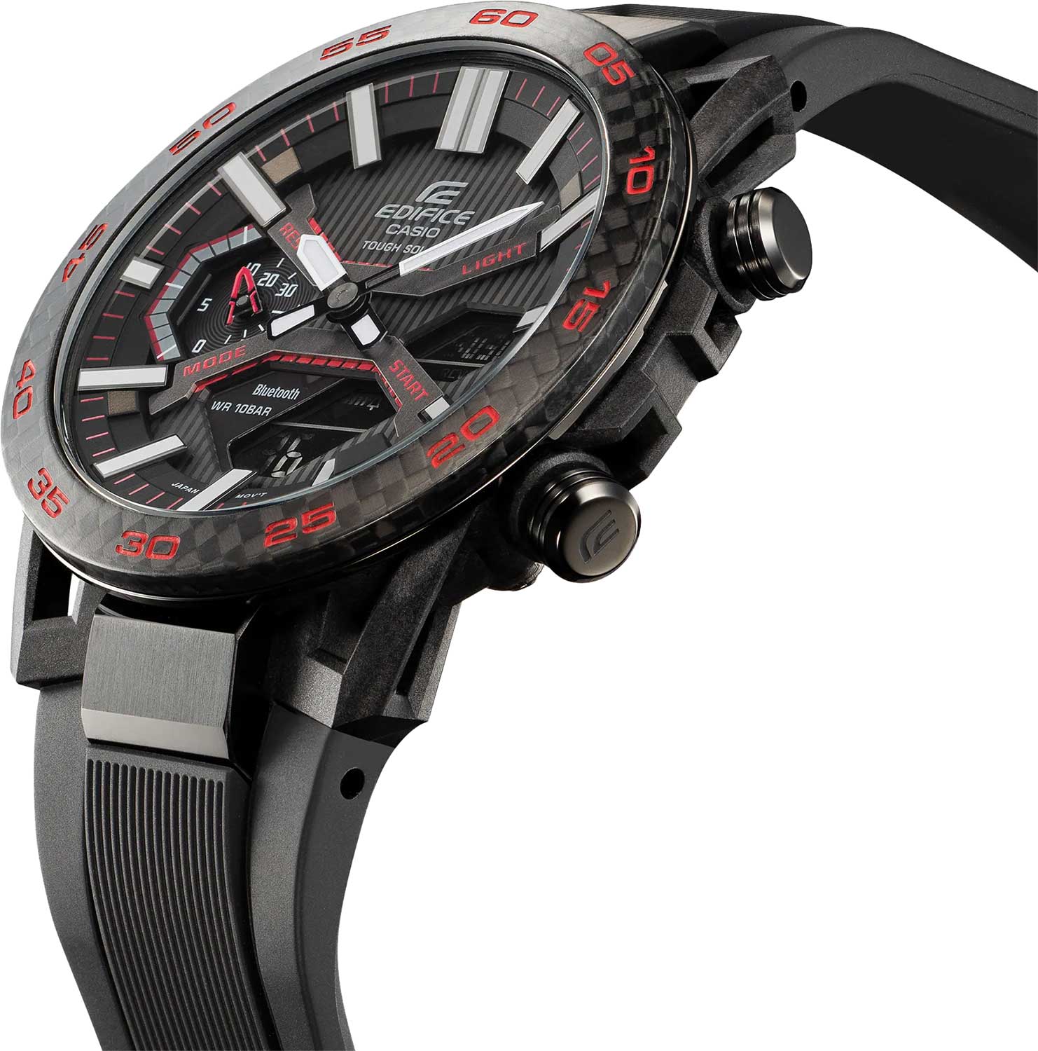 Японские наручные часы Casio Edifice ECB-2000PB-1A с хронографом