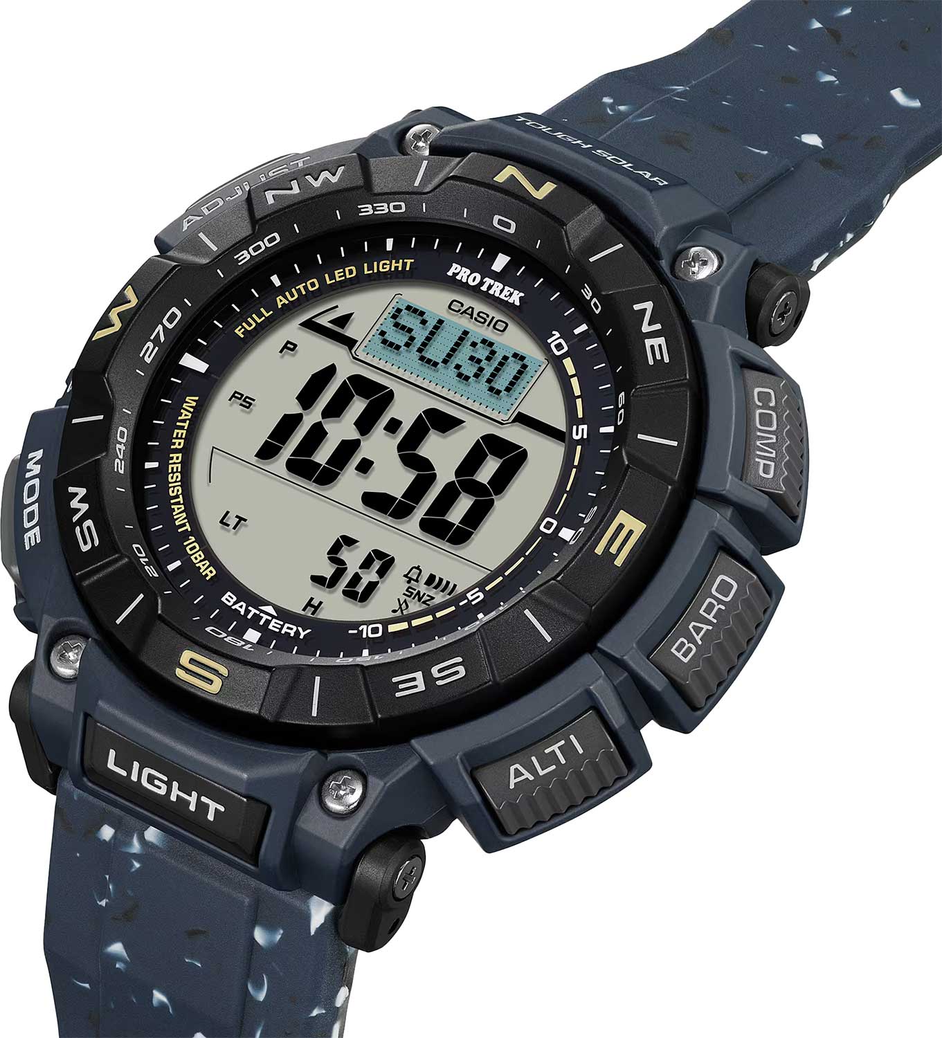 Японские наручные часы Casio Pro Trek PRG-340SC-2 с хронографом