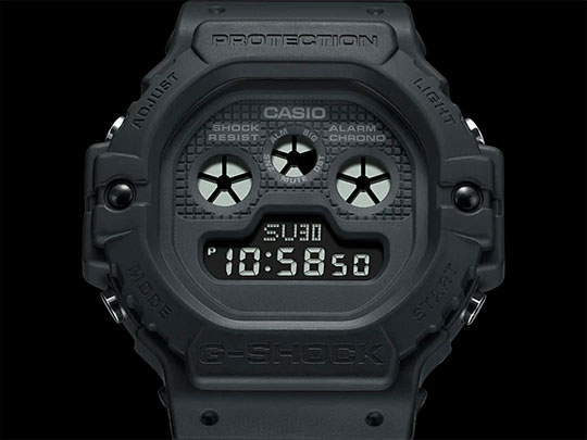 Японские наручные часы Casio G-SHOCK DW-5900BB-1E с хронографом