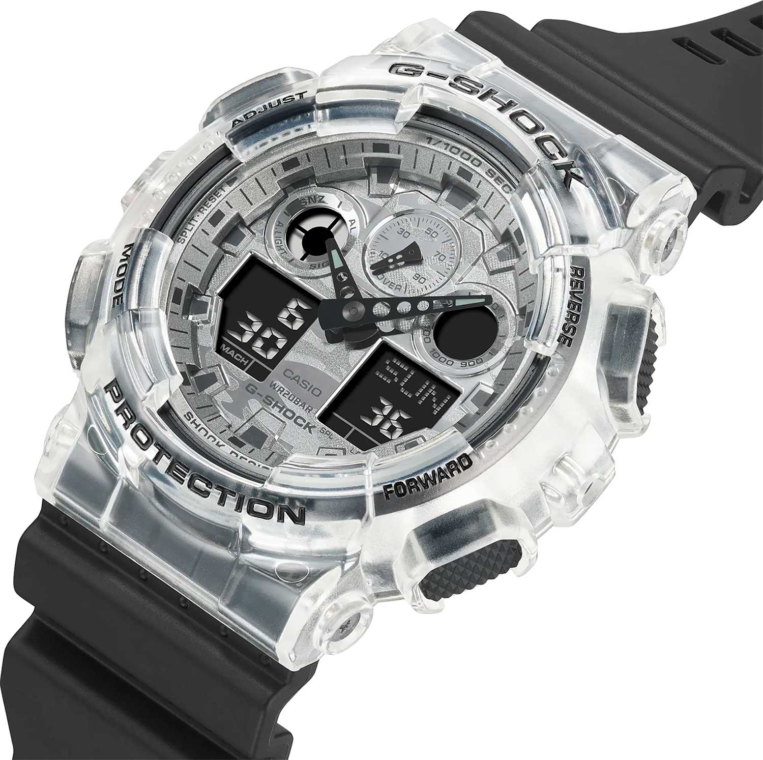 Японские наручные часы Casio G-SHOCK GA-100SKC-1A с хронографом