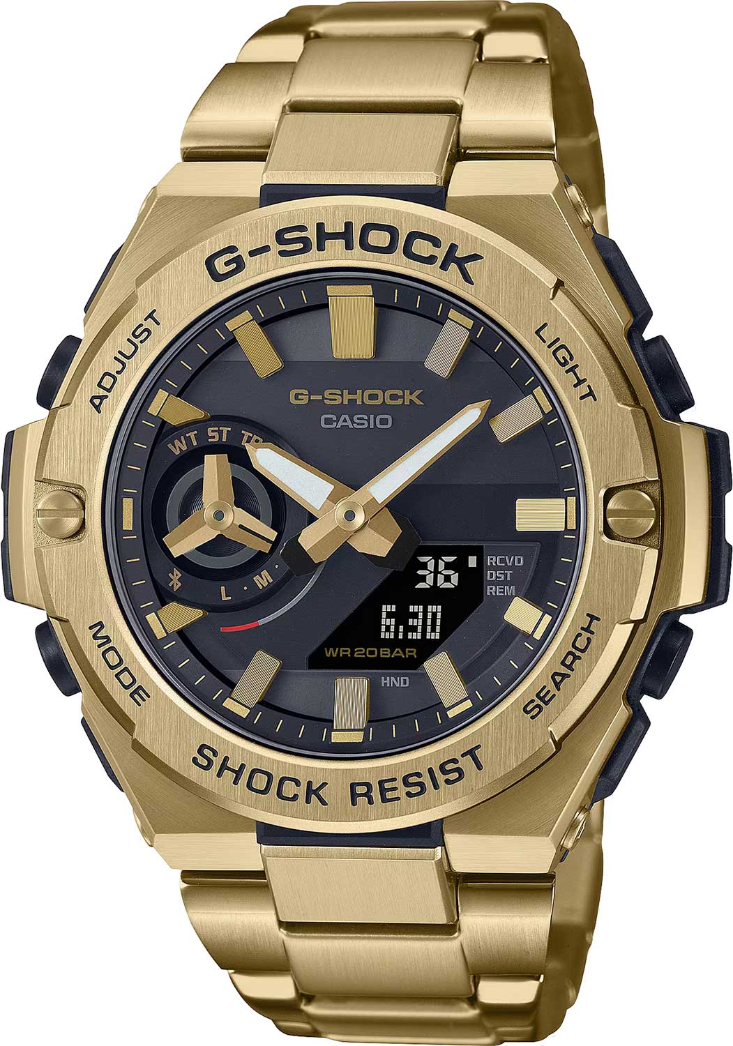 Японские наручные часы Casio G-SHOCK GST-B500GD-9A с хронографом