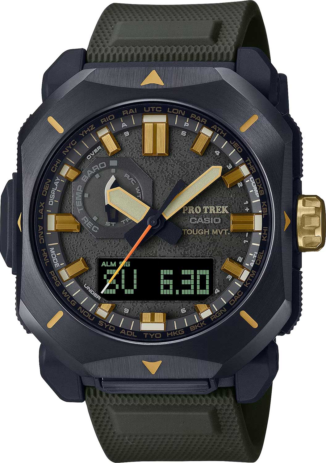 Японские наручные часы Casio Pro Trek PRW-6900Y-3E с хронографом