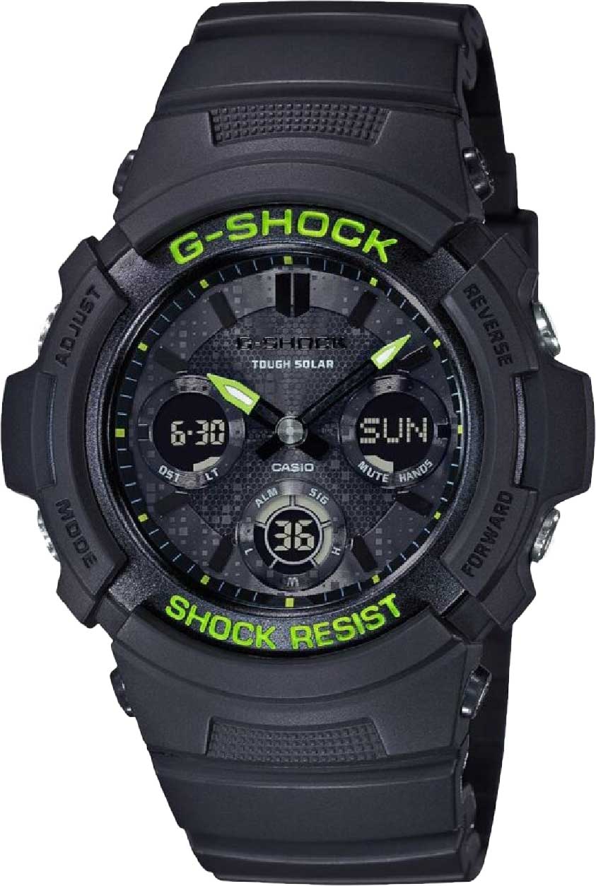 Японские наручные часы Casio G-SHOCK AWR-M100SDC-1A с хронографом