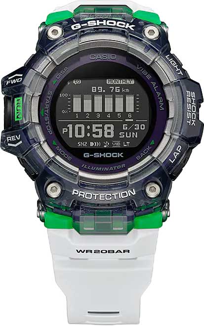 Японские спортивные наручные часы Casio G-SHOCK GBD-100SM-1A7ER с хронографом