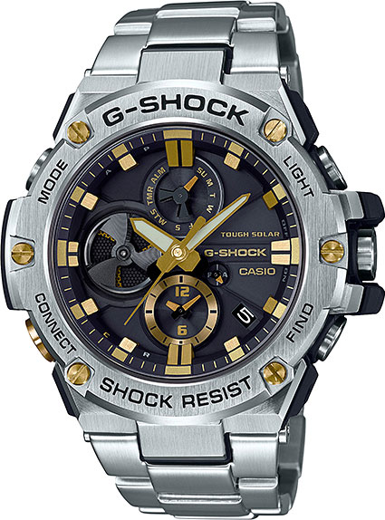 Японские наручные часы Casio G-SHOCK GST-B100D-1A9 с хронографом