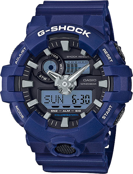 Японские наручные часы Casio G-SHOCK GA-700-2A с хронографом