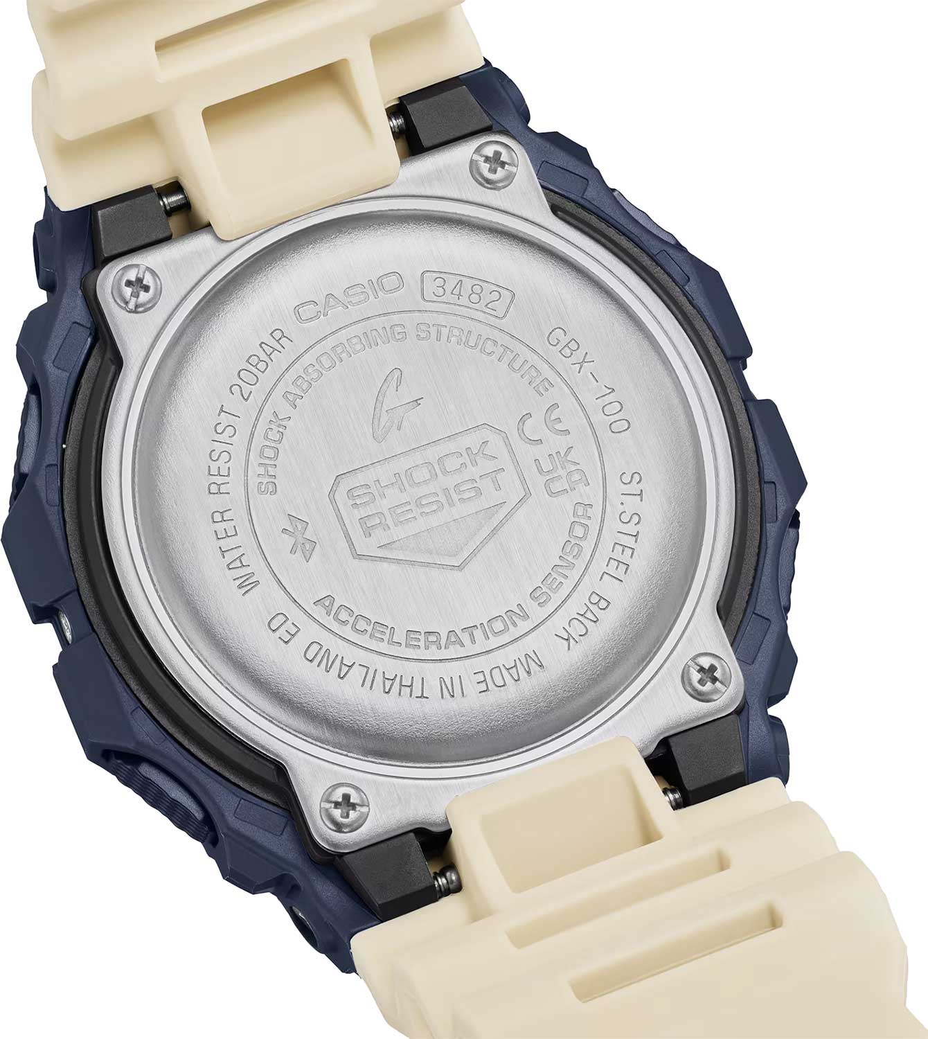 Японские спортивные наручные часы Casio G-SHOCK GBX-100TT-2E с хронографом