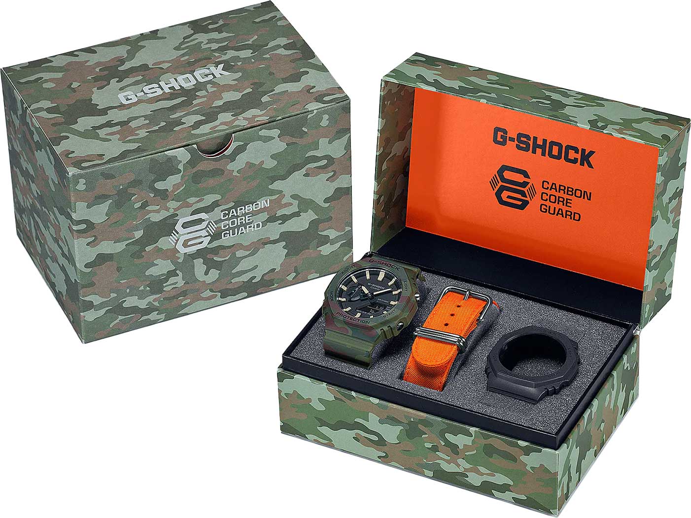 Японские наручные часы Casio G-SHOCK GAE-2100WE-3A с хронографом