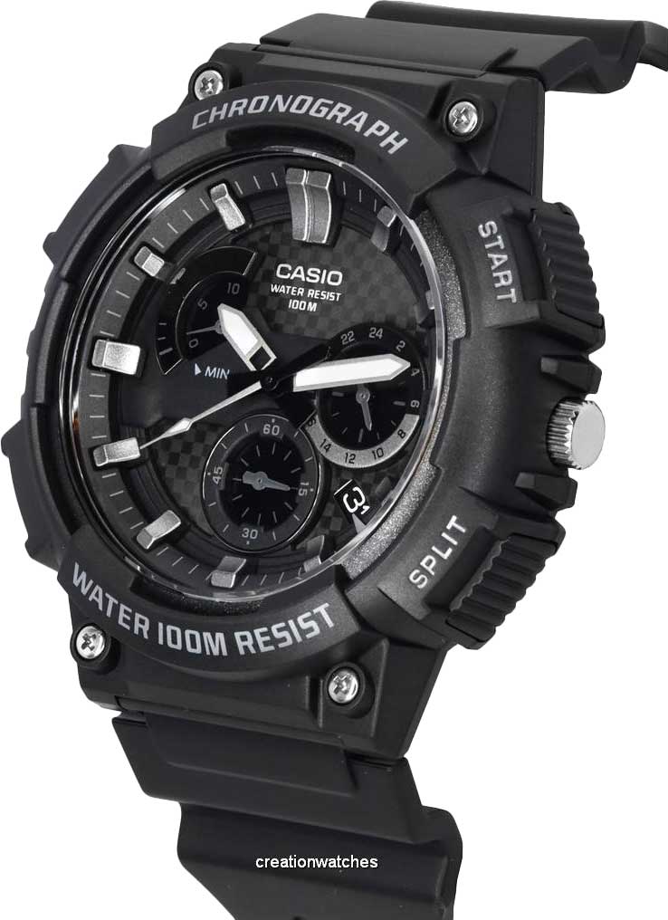 Японские наручные часы Casio Collection MCW-200H-1A2 с хронографом