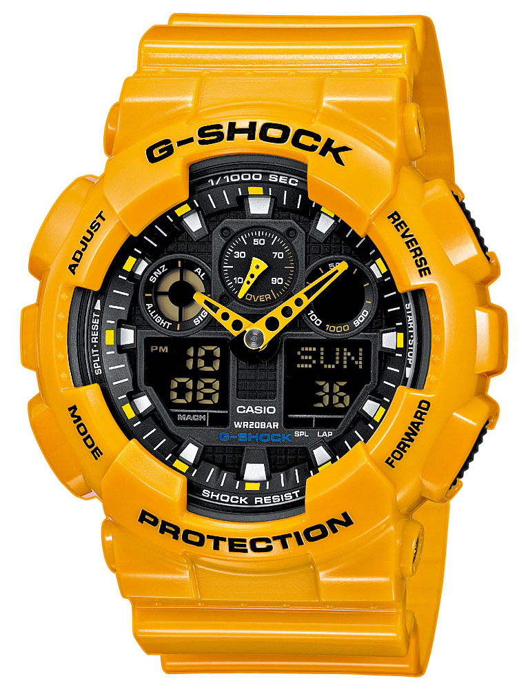 Японские наручные часы CASIO G-SHOCK GA-100A-9A