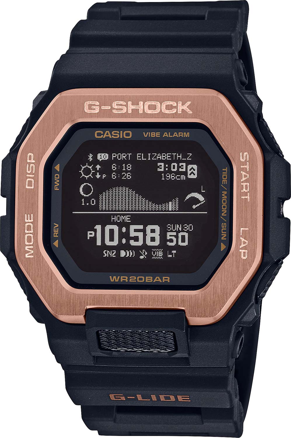 Японские спортивные наручные часы Casio G-SHOCK GBX-100NS-4ER с хронографом