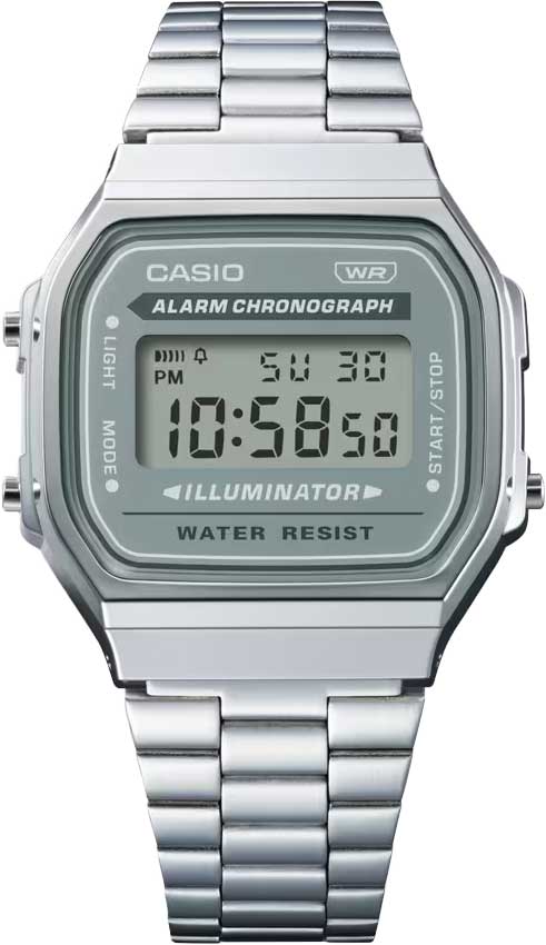 Японские наручные часы Casio Vintage A168WA-3A с хронографом