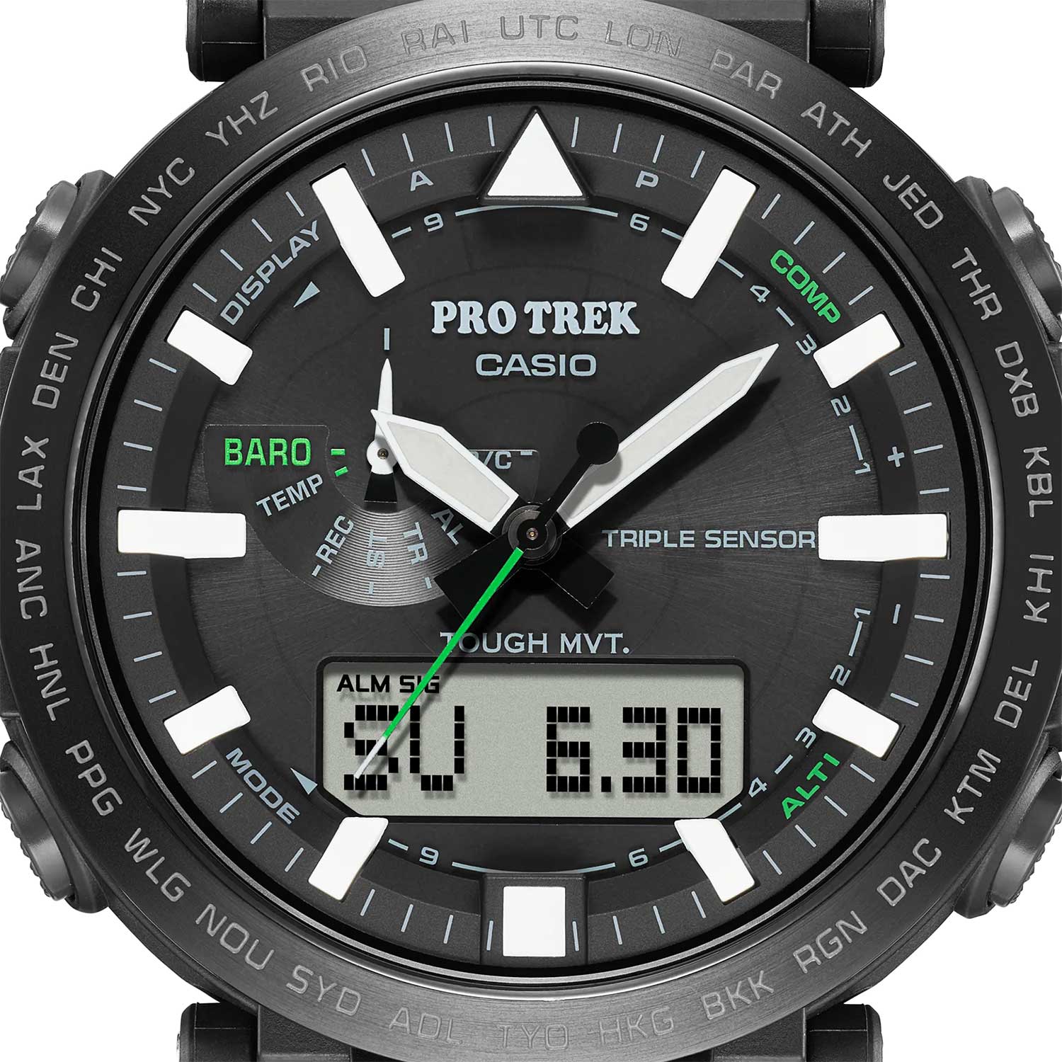 Японские наручные часы Casio Pro Trek PRW-6621Y-1ER с хронографом