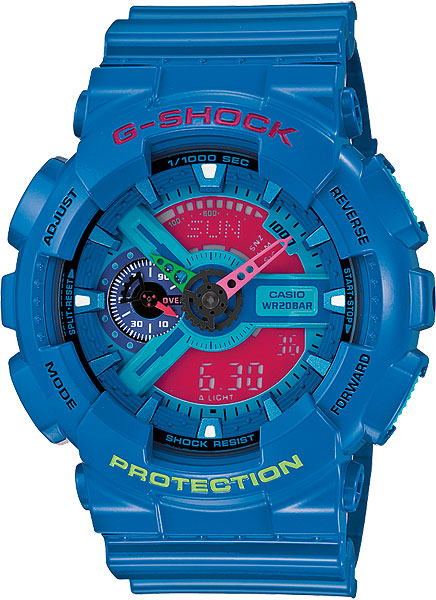 Японские наручные часы Casio G-SHOCK GA-110HC-2A с хронографом