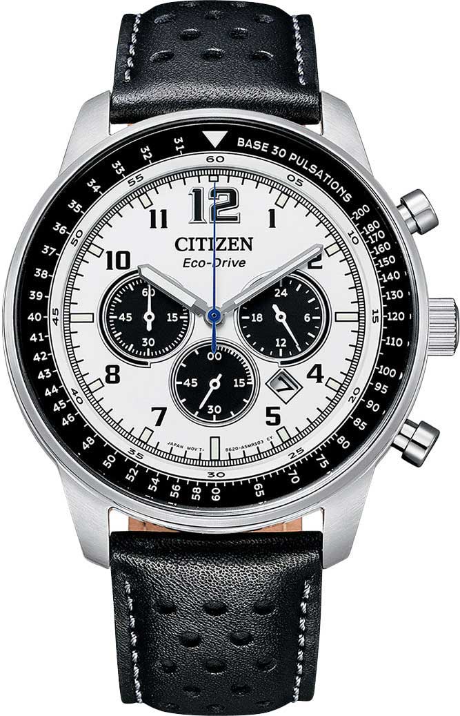 Японские спортивные наручные часы Citizen CA4500-32A с хронографом