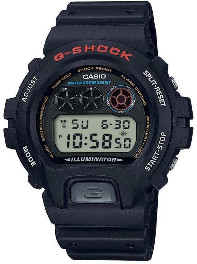 Японские наручные часы Casio G-SHOCK DW-6900-1V с хронографом