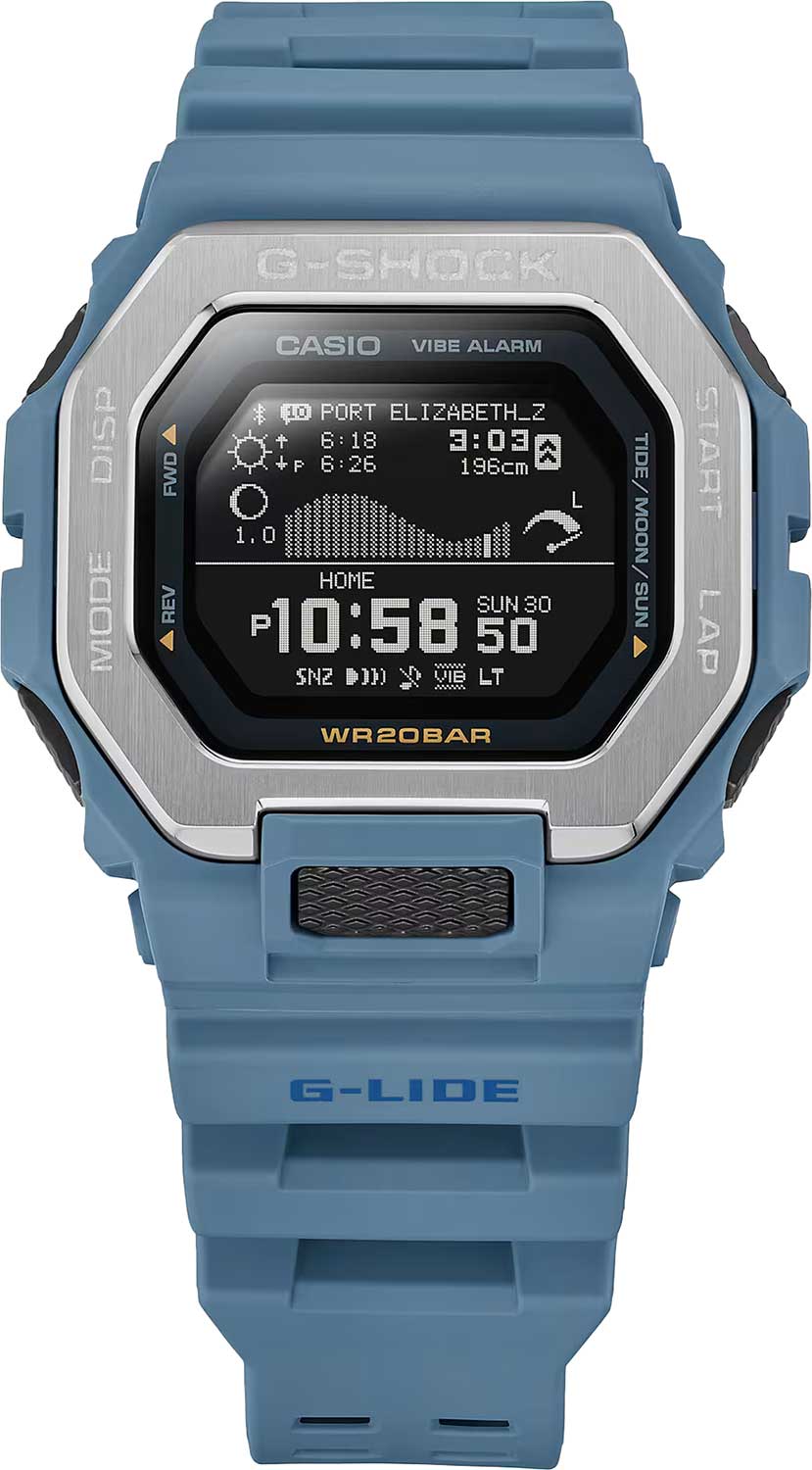 Японские спортивные наручные часы Casio G-SHOCK GBX-100-2A с хронографом