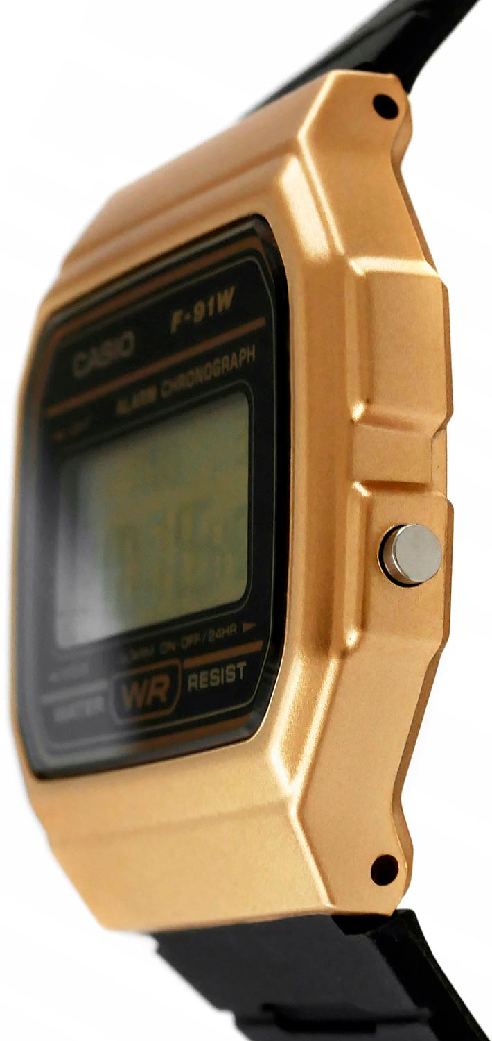 Японские наручные часы Casio Illuminator F-91WM-9A с хронографом