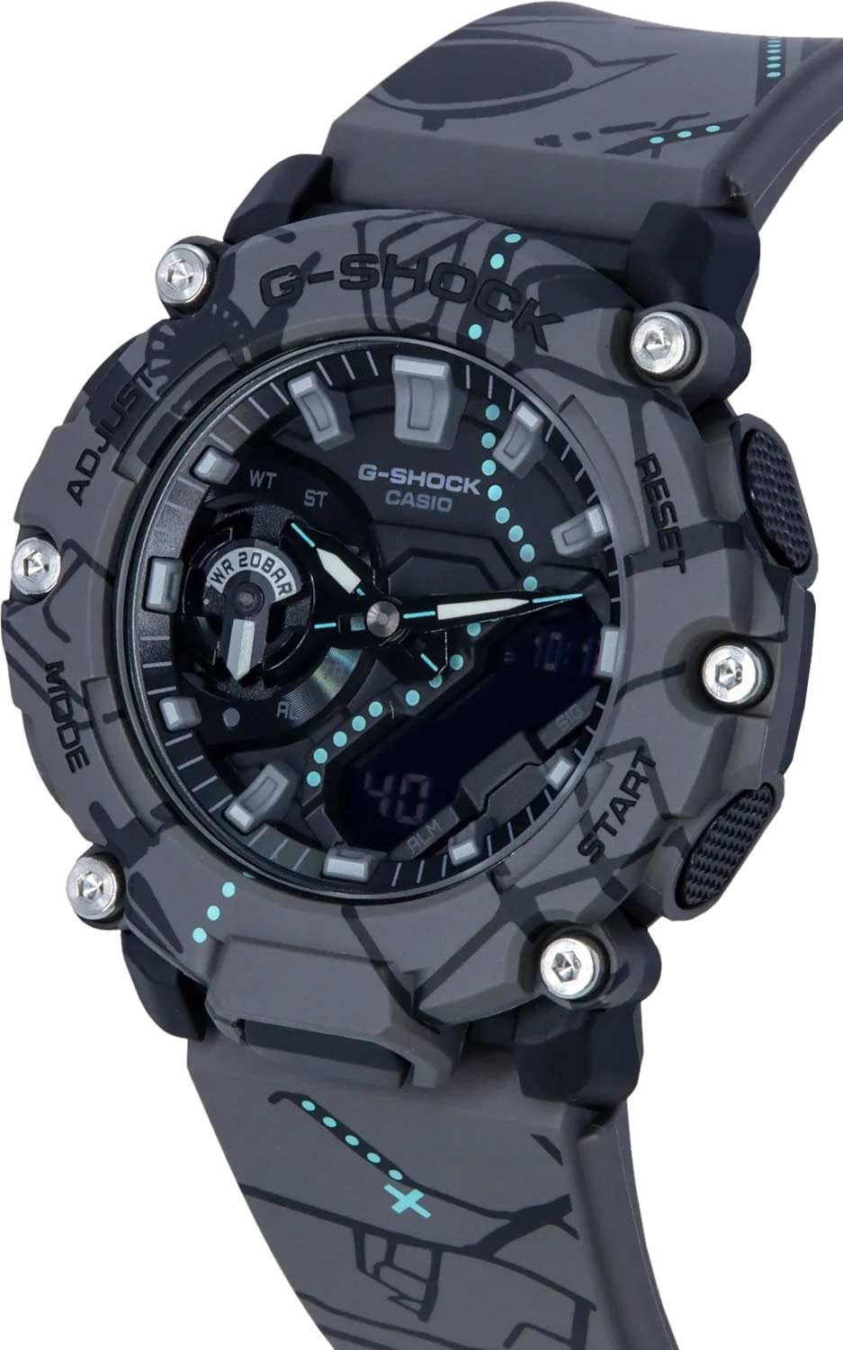 Японские наручные часы Casio G-SHOCK GA-2200SBY-8A с хронографом