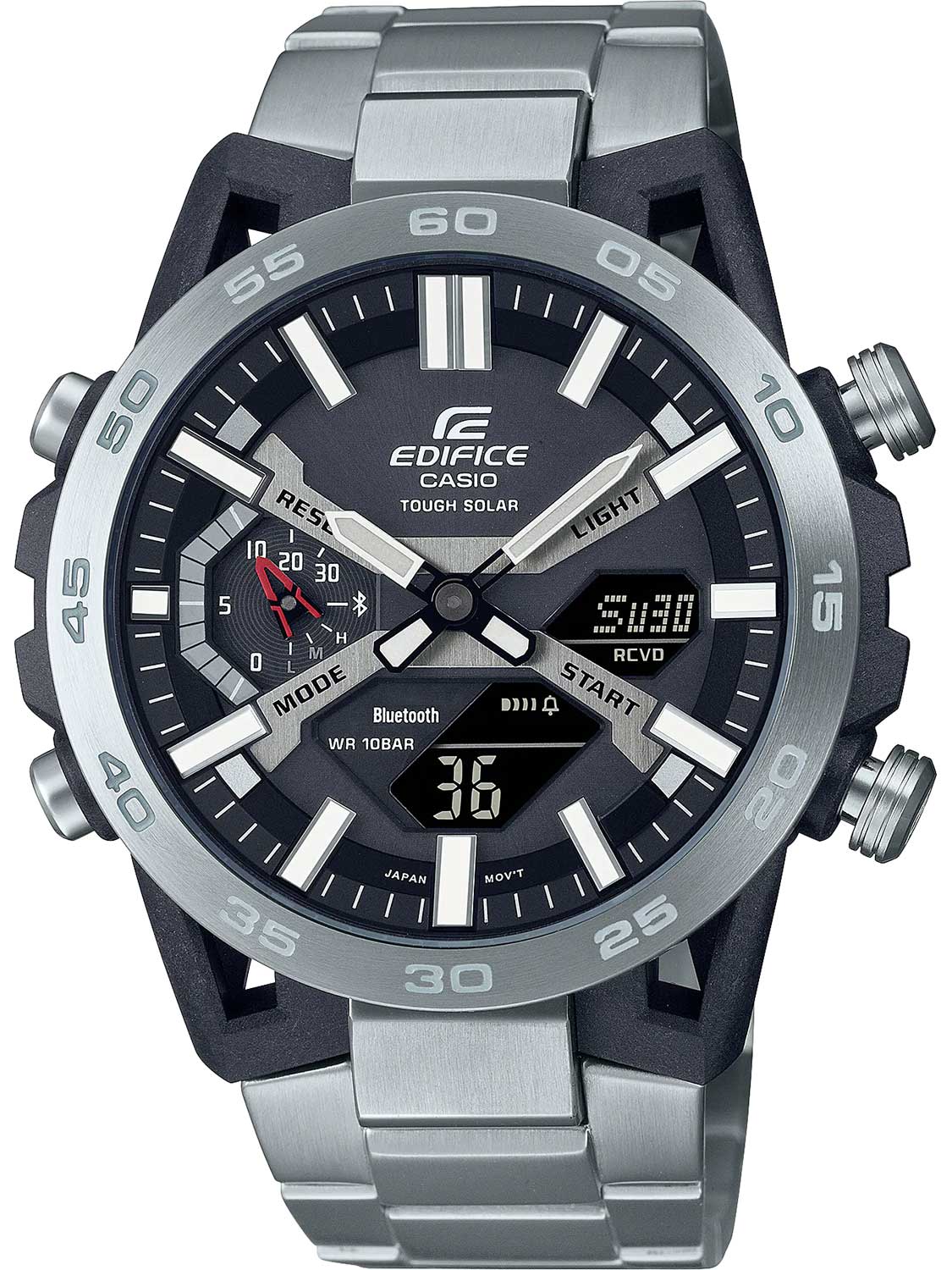 Японские наручные часы Casio Edifice ECB-2000D-1A с хронографом