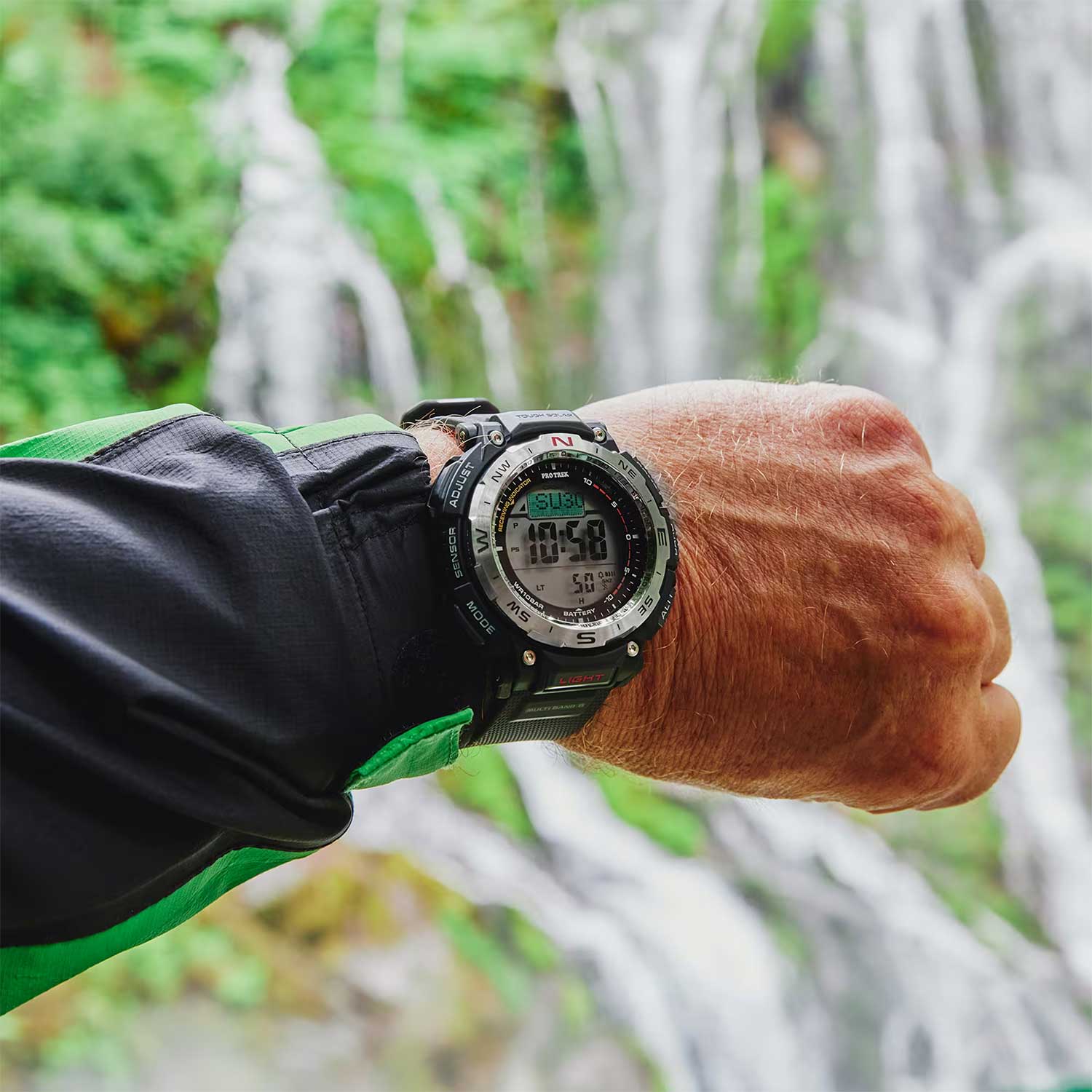 Японские наручные часы Casio Pro Trek PRW-3400-1 с хронографом