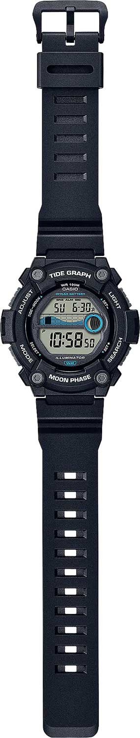 Японские наручные часы Casio Collection WS-1300H-1AVEF с хронографом