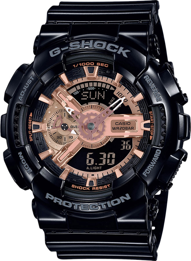 Японские наручные часы Casio G-SHOCK GA-110MMC-1AER с хронографом