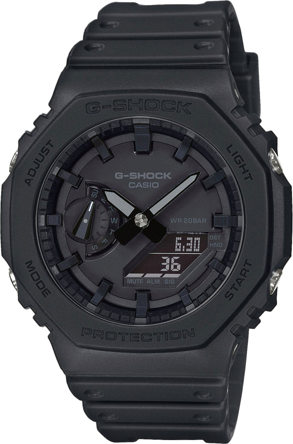 Японские наручные часы Casio G-SHOCK GA-2100-1A1ER с хронографом