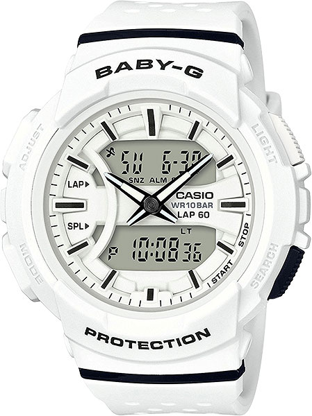 Японские спортивные наручные часы Casio Baby-G BGA-240-7A с хронографом