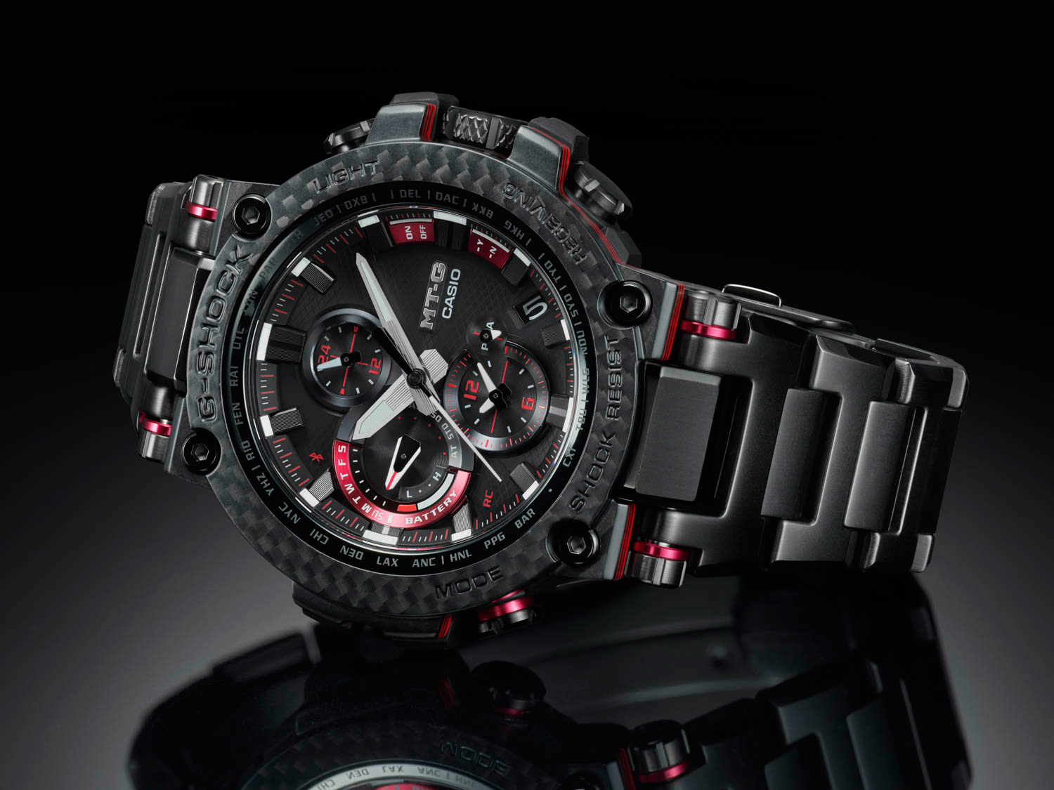 Японские наручные часы Casio G-SHOCK MTG-B1000XBD-1AER с хронографом