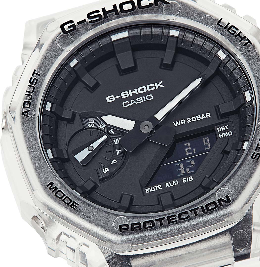Японские наручные часы Casio G-SHOCK GA-2100SKE-7AER с хронографом